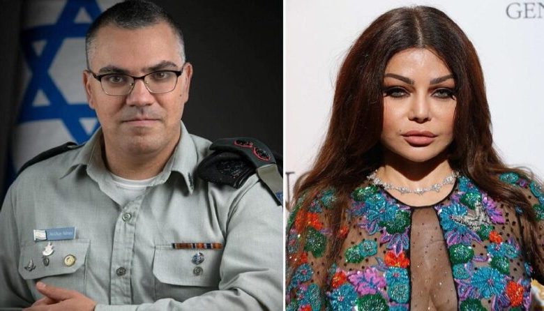 أفيخاي أدرعي يرد على الفنانة هيفاء