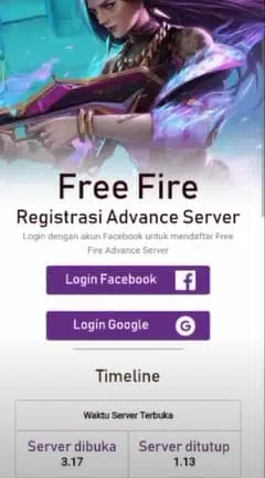 تحميل برنامج free fire advance server