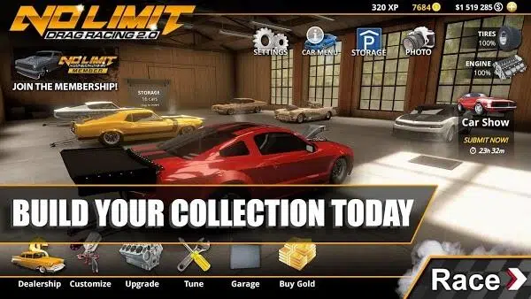 تحميل لعبة No Limit Drag Racing 2