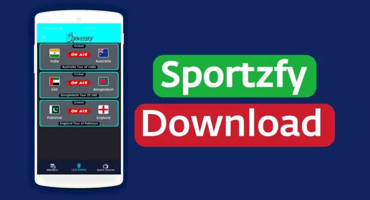 تحميل تطبيق sportzfy apk برابط مباشر للاندرويد والايفون