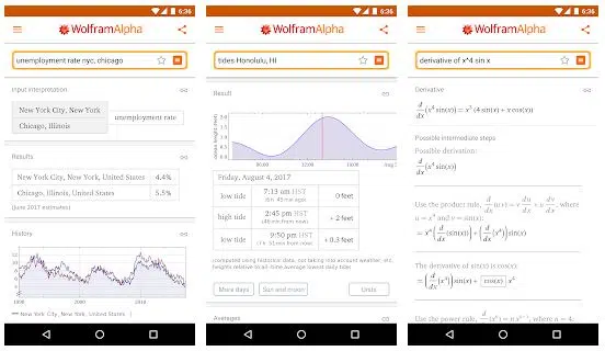 تنزيل تطبيق WolframAlpha Apk محرك بحث علمي