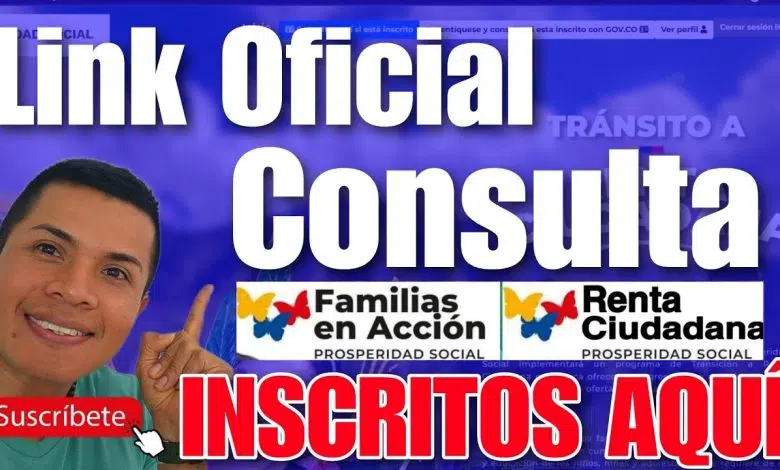 https //familias inscritas.prosperidad social.gov.co link