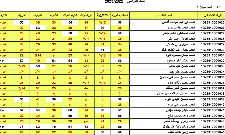 اعرف نتيجة طالبك في السادس الابتدائي 2023 الدور الأول على موقع نتائجنا