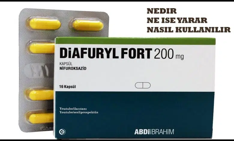 لماذا يستخدم diafuryl fort 200 mg