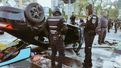 فيديو.. شاهد لحظة إصابة بن غفير بجروح بعد انقلاب سيارته
