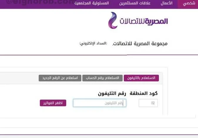رابط الاستعلام عن فاتورة التليفون الارضي 2024 وكيفية سدادها بشكل إلكتروني